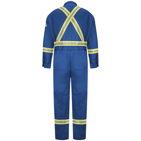 Bulwark Men's 9 Oz. Flame Resistant Premium Coveralls w/ CSA Reflective Trim