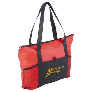 Feather Flight Non-Woven Zipper Tote Bag