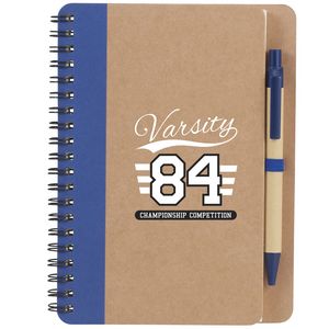 5'' x 7'' FSC® Mix Eco-Friendly Spiral Notebook with Pen