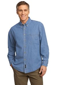 Port & Company® Long Sleeve Value Denim Shirt