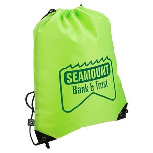 000771 Grab 'N Go RPET Budget Drawstring Backpack