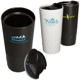 14 Oz. Double Wall Ceramic Textured Tumbler
