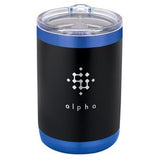 Black/Metallic Blue/Clear Logo