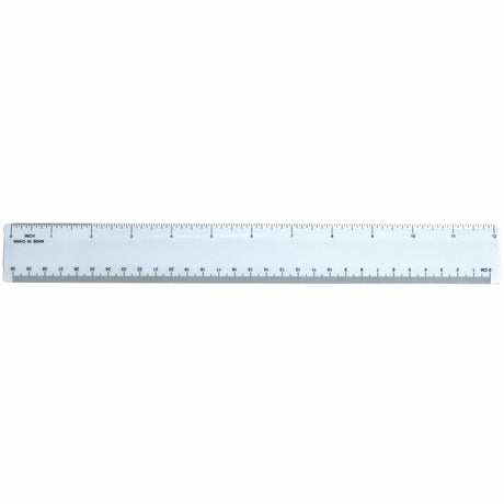 Standard 12" Ruler with Full Color Process Imprint