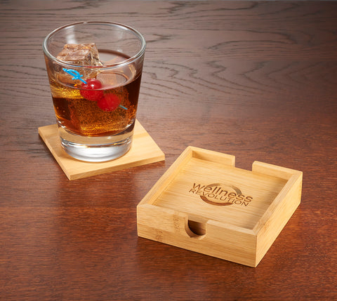 Bamboo Coaster Set