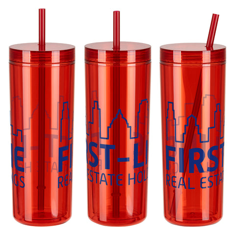 Arden 16 oz Recycled Acrylic Straw Tumbler