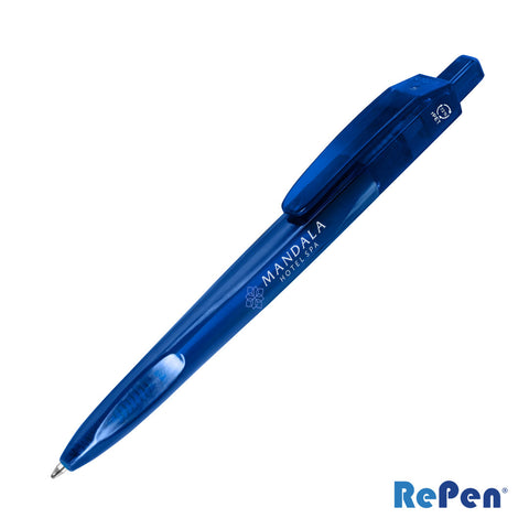RePen? Squared Translucent Clicker rPET Pen