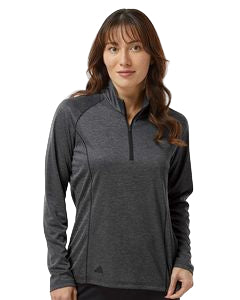 Adidas® Women's Space Dyed Quarter-Zip Pullover