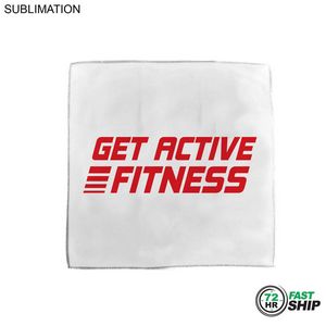 72 Hr Fast Ship - Microfiber Moisture Wicking, Cooling, Sweat, Suede Towel, 15x15, Sublimated