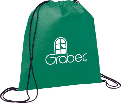 Evergreen Non-Woven Drawstring Bag