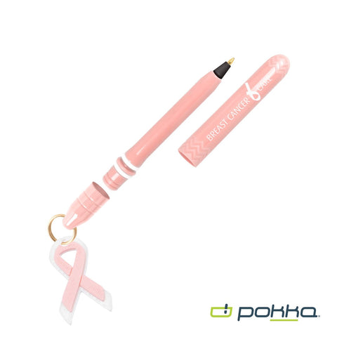 Pokka? Pocket Pen w/Dock & Gold Keyring & Charm