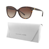 Michael Kors JAN Sunglasses, Dark Tortoise/Brown, Size 55