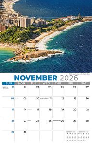 Galleria Wall Calendar 2026 Sun Sand & Surf