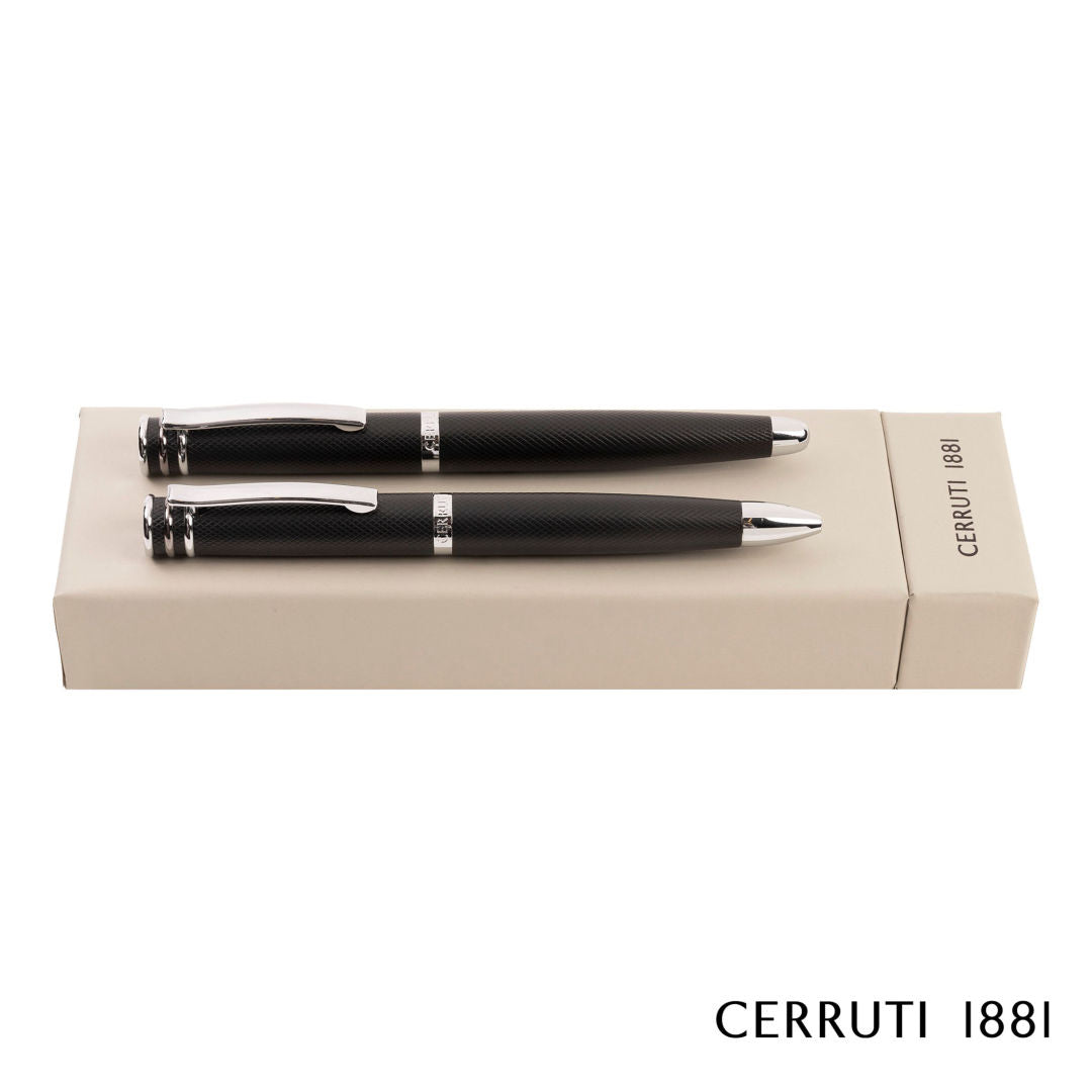 Cerruti 1881® Austin Diamond Ballpoint & Fountain Pen Set