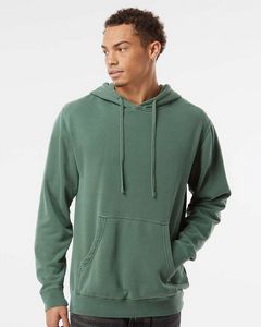 000518 Independent Trading Co. Unisex Midweight Pigment-Dyed Hooded Sweatshirt