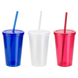 Trifecta 16 oz Tumbler with Lid + Straw