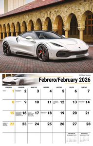 Galleria Wall Calendar 2026 Exotic Cars SP/ENG