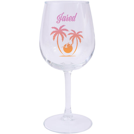 Pod Full Color Wine Glass 12.75 Oz