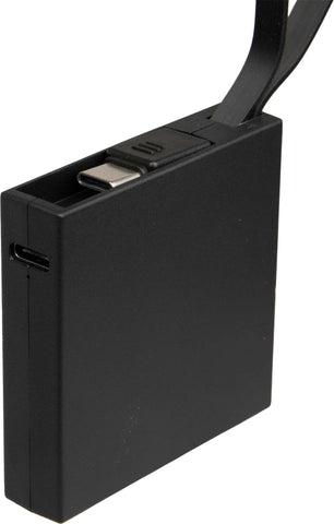 Recycled ABS 2000 mAh Power Bank with Type-C Cable