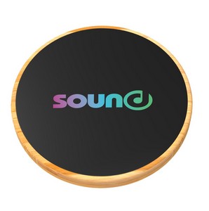 SCX Innovative Design™ Full-Color Bamboo 15W Wireless Charger