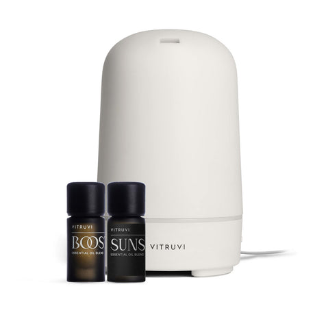 Vitruvi Glow Diffuser and Essential Oils Bundle Set