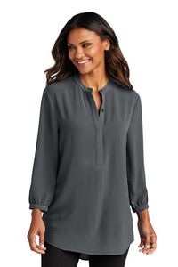 Port Authority® Ladies ¾-Sleeve Textured Crepe Tunic