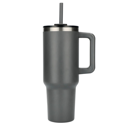 Pinnacle 40 oz Vacuum Insulated Eco-Friendly Travel Tumbler With Straw