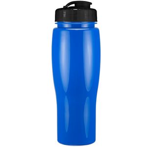 24 Oz. Contour Bottle w/ Flip Top Lid - Solid Colors