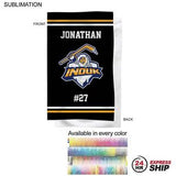 24 Hr Express Ship - Team Towel in Microfiber Dri-lite Terry, 15x25, Sublimated Sports Towel