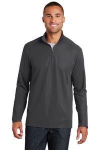 Port Authority® Men's Pinpoint Mesh 1/2-Zip Shirt
