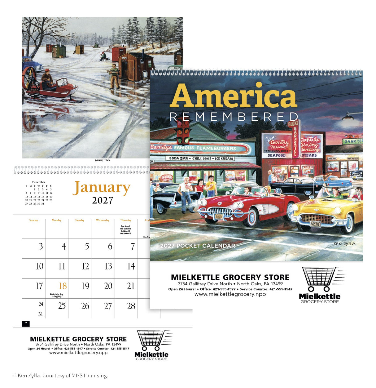 HotLine® Products America Remembered Pocket Calendar