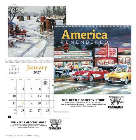 HotLine® Products America Remembered Pocket Calendar