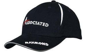 Brushed Heavy Cotton Cap w/Crown Inserts & Sandwich