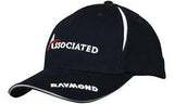 Brushed Heavy Cotton Cap w/Crown Inserts & Sandwich
