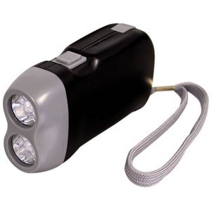 2 Led Hand Press Flashlight
