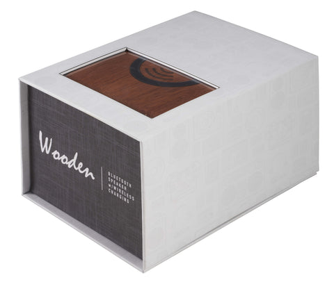 Wood Bluetooth Speaker with Wireless Charging Pad