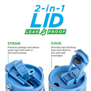 000744 SENSO® Venture DuoFlow 30 oz Vacuum Insulated Stainless Steel Travel Tumbler