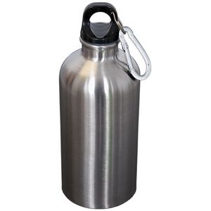 500 Ml (17 Fl. Oz.) Stainless Steel Bottle With Carabiner
