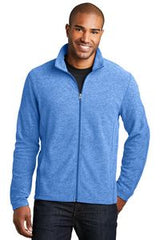 Port Authority® Men's Heather Microfleece Full-Zip Jacket