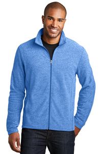 Port Authority® Men's Heather Microfleece Full-Zip Jacket