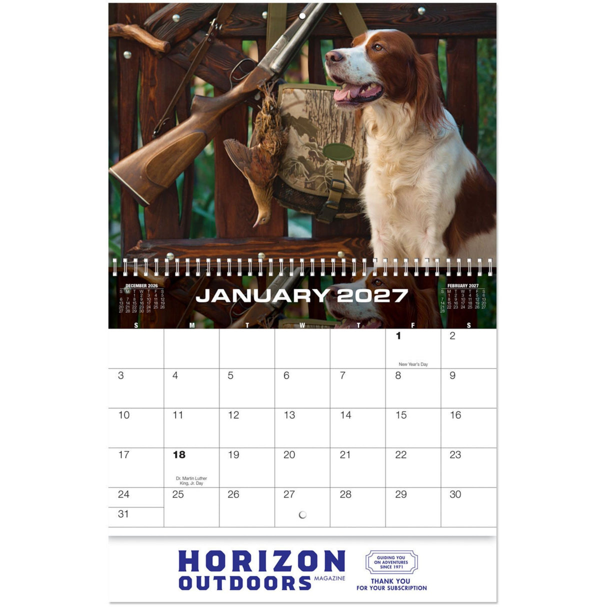 Sportsman Spiral Wall Calendar