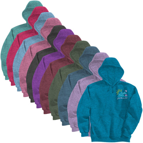 Adult Vintage Heather Hoodie - Embroidered