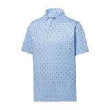 FJ FootJoy© Men's Lisle Feeder Stripe Self Collar Shirt