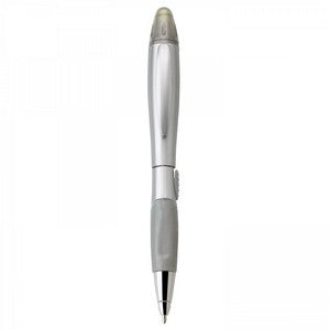 Silver Blossom Ballpoint Pen/Highlighter