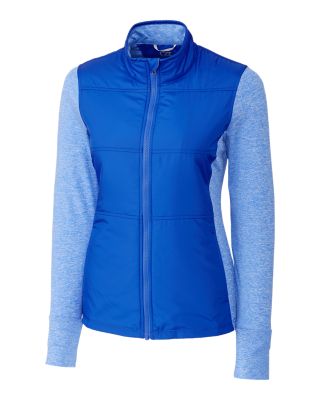 Cutter & Buck Stealth Hybrid Quilted Womens Full Zip Windbreaker Jacket