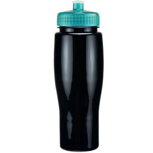 Black/Translucent Aqua Blue Lid Blank