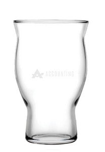 Revival 20oz clear glass stacking craft pilsner - Etched