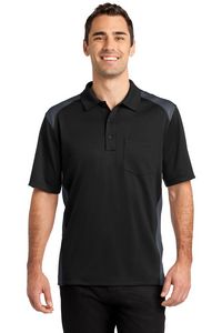 CornerStone® Select Snag-Proof Two Way Colorblock Pocket Polo Shirt