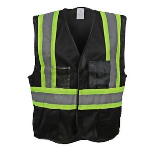 Black Velcro® Front Safety Vest