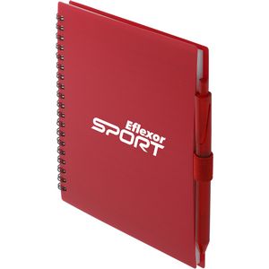 5.5'' x 7'' FSC® Recycled Spiral Notebook w/ RPET Pen